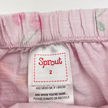 Load image into Gallery viewer, Girls Sprout, lightweight cotton nappy cover / bloomers, FUC, size 2,  