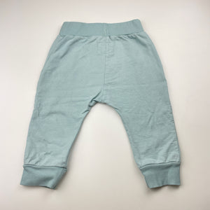 Unisex HUX, organic cotton pants, elasticated, wash fade, FUC, size 2,  
