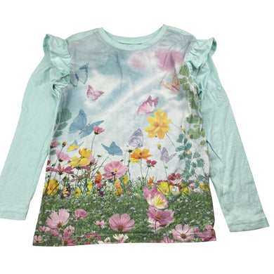 Girls Anko, cotton long sleeve tee / top, GUC, size 6,  