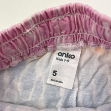 Load image into Gallery viewer, Girls Anko, tie dyed cotton shorts, elasticated, GUC, size 5,  
