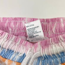 Load image into Gallery viewer, Girls Anko, tie dyed cotton shorts, elasticated, GUC, size 5,  