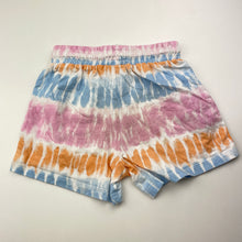 Load image into Gallery viewer, Girls Anko, tie dyed cotton shorts, elasticated, GUC, size 5,  
