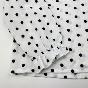 Girls PatPat, lightweight spotted long sleeve top, EUC, size 8-9,  