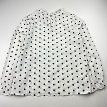 Load image into Gallery viewer, Girls PatPat, lightweight spotted long sleeve top, EUC, size 8-9,  