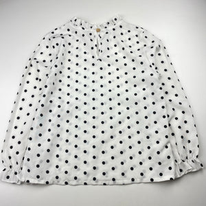 Girls PatPat, lightweight spotted long sleeve top, EUC, size 8-9,  