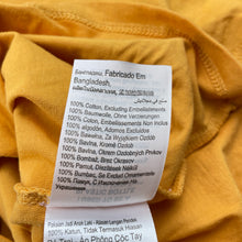 Load image into Gallery viewer, Unisex Cotton On, yellow cotton tee / top, marks back hem, FUC, size 4,  