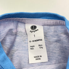 Load image into Gallery viewer, Boys Dymples, lightweight cotton tee / top, sharks, FUC, size 1,  
