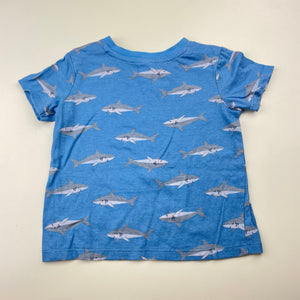 Boys Dymples, lightweight cotton tee / top, sharks, FUC, size 1,  