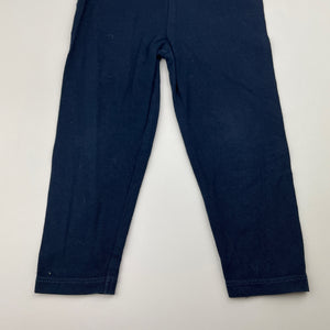 Girls Anko, navy stretchy leggings, Inside leg: 26cm, EUC, size 2,  