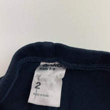 Load image into Gallery viewer, Girls Anko, navy stretchy leggings, Inside leg: 26cm, EUC, size 2,  