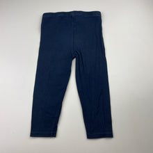 Load image into Gallery viewer, Girls Anko, navy stretchy leggings, Inside leg: 26cm, EUC, size 2,  