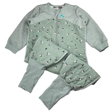 Load image into Gallery viewer, Unisex Love to Dream, organic cotton / merino wool SLEEP SUIT, 2.5 Tog, EUC, size 3,  