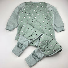 Load image into Gallery viewer, Unisex Love to Dream, organic cotton / merino wool SLEEP SUIT, 2.5 Tog, EUC, size 3,  