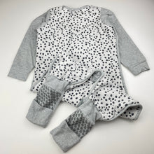 Load image into Gallery viewer, Unisex Love to Dream, organic cotton SLEEP SUIT, 1.5 Tog, wash fade, FUC, size 3,  