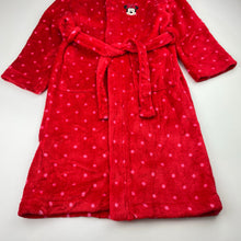 Load image into Gallery viewer, Girls H&amp;M, Disney Minnie Mouse fleece dressing gown / bath robe, small marks, FUC, size 5-6,  