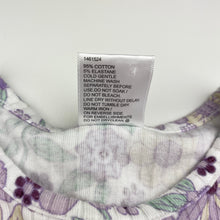 Load image into Gallery viewer, Girls Mango, floral ribbed long sleeve dress, EUC, size 4, L: 54cm