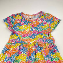 Load image into Gallery viewer, Girls Anko, colourful floral cotton dress, GUC, size 3, L: 49cm