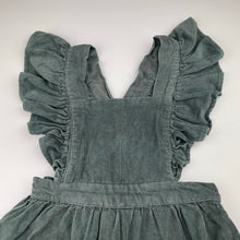 Load image into Gallery viewer, Girls Hubble + Duke, corduroy cotton pinafore dress, FUC, size 6, L: 60cm