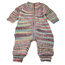 Load image into Gallery viewer, Unisex Jack &amp; Milly, lined chunky knit zip romper, GUC, size 00,  