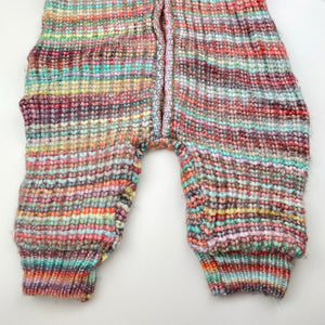 Unisex Jack & Milly, lined chunky knit zip romper, GUC, size 00,  