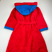 Load image into Gallery viewer, Boys Marvel, Spiderman fleece dressing gown / bath robe, EUC, size 4,  