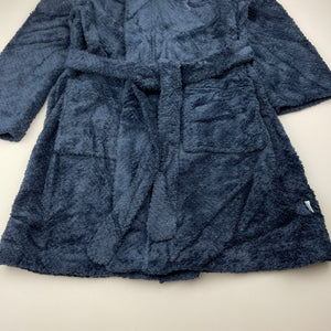 Boys Peter Alexander, navy fleece dressing gown / bath robe, GUC, size 4,  