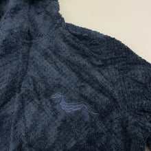 Load image into Gallery viewer, Boys Peter Alexander, navy fleece dressing gown / bath robe, GUC, size 4,  