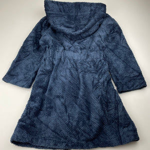 Boys Peter Alexander, navy fleece dressing gown / bath robe, GUC, size 4,  