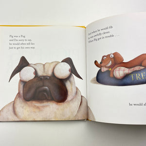 Books PIG the PUG, FIBBER by Aaron Blabey, hardback, EUC, size ,  