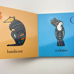 Books ABC of Australian Animals, by Bronwyn Bancroft, board book, EUC, size ,  