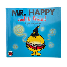 Load image into Gallery viewer, Books Mr Men, Mr Happy and the Wizard by Roger Hargreaves, paperback, GUC, size ,  