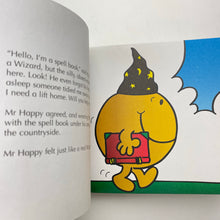 Load image into Gallery viewer, Books Mr Men, Mr Happy and the Wizard by Roger Hargreaves, paperback, GUC, size ,  