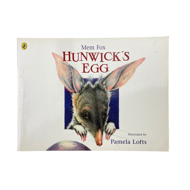 Books HUNWICK'S EGG, by Mem Fox, paperback, GUC, size ,  