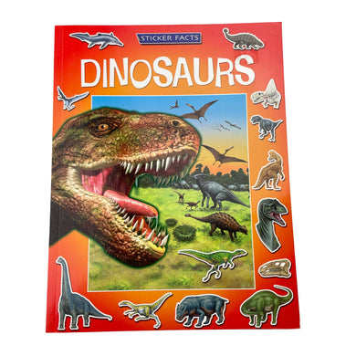 Books STICKER FACTS, DINOSAURS, paperback, EUC, size ,  