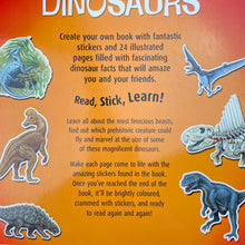 Load image into Gallery viewer, Books STICKER FACTS, DINOSAURS, paperback, EUC, size ,  