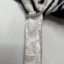 Load image into Gallery viewer, Girls Cotton On, navy stripe lightweight sweater / top, no size, armpit to armpit: 34cm, shoulder to cuff: 33.5cm, GUC, size 3,  