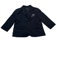Load image into Gallery viewer, Boys Indie, navy cotton blazer / jacket, GUC, size 1,  