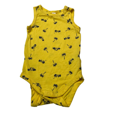 Boys Dymples, yellow singletsuit romper, EUC, size 00,  
