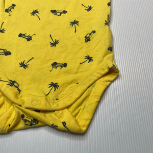 Boys Dymples, yellow singletsuit romper, EUC, size 00,  