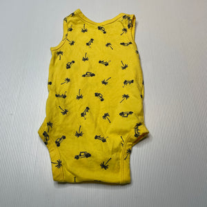Boys Dymples, yellow singletsuit romper, EUC, size 00,  