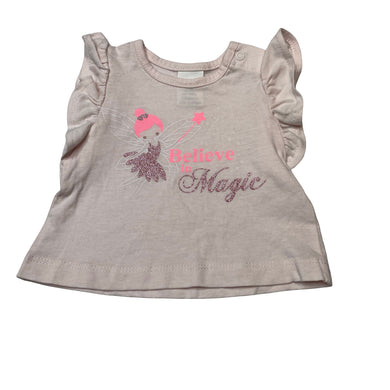 Girls Baby Berry, pink cotton tee / top, fairy, EUC, size 0000,  