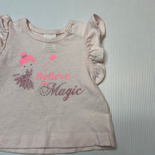 Load image into Gallery viewer, Girls Baby Berry, pink cotton tee / top, fairy, EUC, size 0000,  