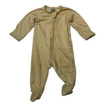 Load image into Gallery viewer, Unisex Target, striped organic cotton blend zip romper, FUC, size 000,  