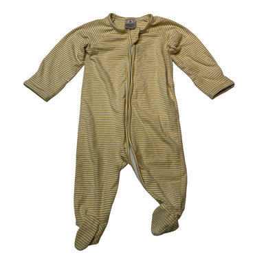 Unisex Target, striped organic cotton blend zip romper, FUC, size 000,  