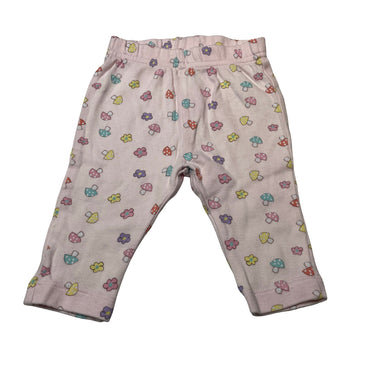 Girls Target, cotton leggings / bottoms, toadstools, EUC, size 000,  