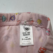 Load image into Gallery viewer, Girls Target, cotton leggings / bottoms, toadstools, EUC, size 000,  