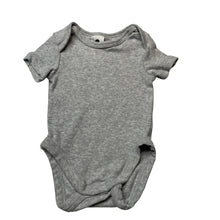 Load image into Gallery viewer, Unisex Dymples, grey cotton bodysuit / romper, EUC, size 0000,  