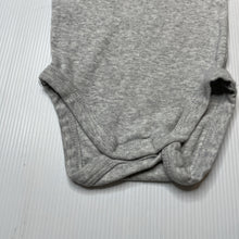 Load image into Gallery viewer, Unisex Dymples, grey cotton bodysuit / romper, EUC, size 0000,  