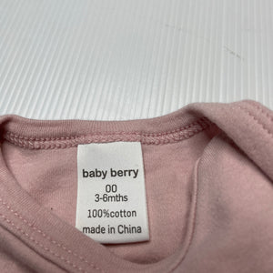 Girls Baby Berry, soft cotton bodysuit / romper, EUC, size 00,  
