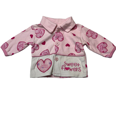 Girls FASHION CLASSIC, button-up cotton long sleeve top, GUC, size 0000,  